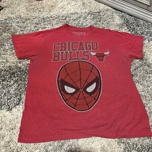 Marvel Spider-man Chicago bulls shirt Retro